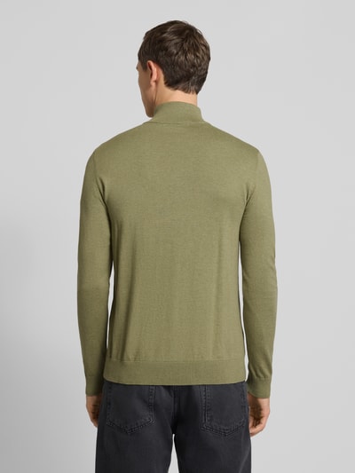 SELECTED HOMME Regular fit schipperstrui van puur katoen, model 'BERG' Olijfgroen gemêleerd - 5