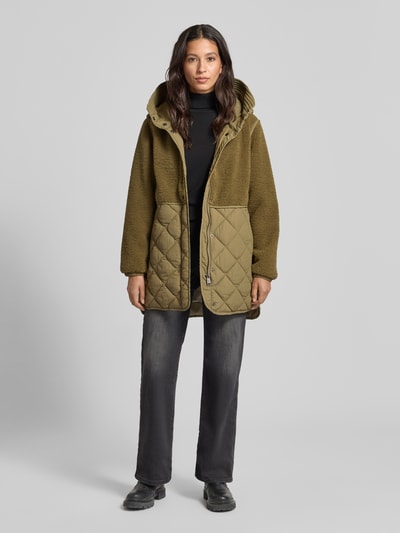 Fuchs Schmitt Jacke mit Knopfleiste und Eingrifftaschen Khaki 1