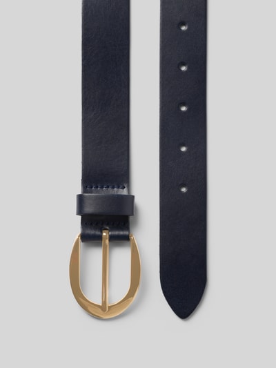 Produktfoto, Gürtel aus Leder mit Dornschließe von Vanzetti, Damen Gürtel in Dunkelblau, Klassische Form, Echtleder, Breite 3 cm