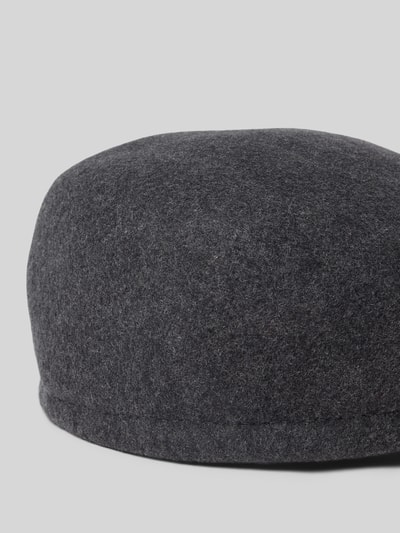 bugatti Wollmütze mit Label-Applikation Mittelgrau Melange 2