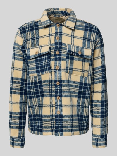 Blend Regular fit vrijetijdsoverhemd met kentkraag, model 'BAKI' Marineblauw - 2