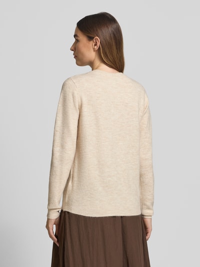 Soyaconcept Strickjacke mit Rundhalsausschnitt Modell 'ORLEAN' Ecru Melange 5