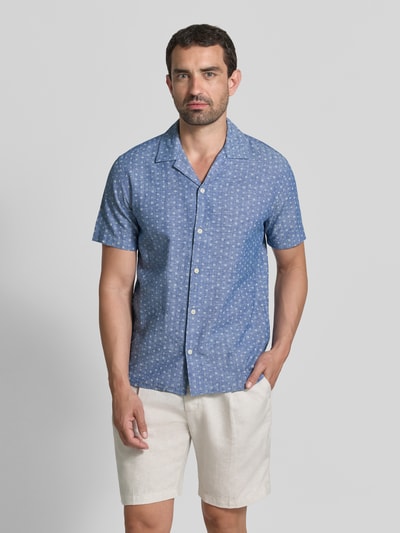 JACK & JONES Premium Koszula casualowa o kroju regular fit z mieszanki bawełny i lnu model 'SUMMER' Jasnoniebieski 4