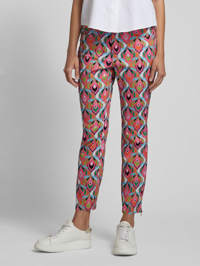 MAC Slim fit broek met verkort model, model 'DREAM CHIC' Felroze - 4