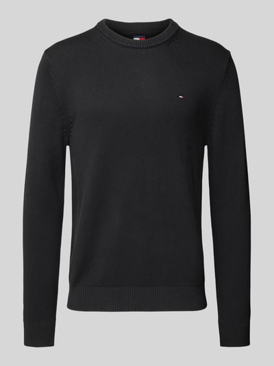 Tommy Jeans Regular fit gebreide pullover van zuiver katoen Zwart - 2