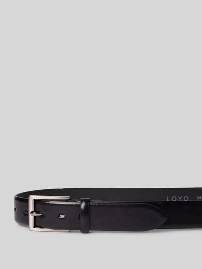 Lloyd Men's Belts Ledergürtel mit Label-Prägung BLACK 2