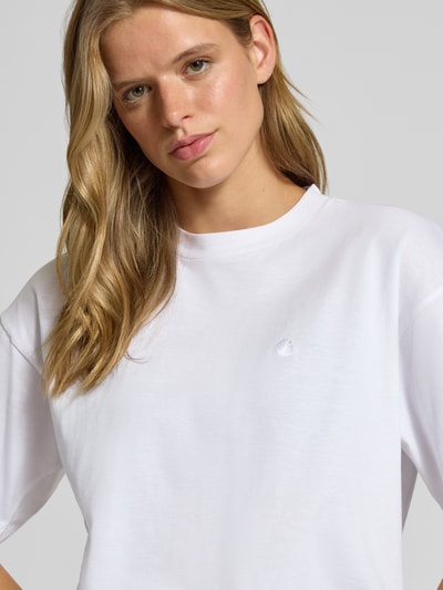 Carhartt Work In Progress Regular Fit T-Shirt aus reiner Baumwolle Modell 'CHESTER' Weiss 3