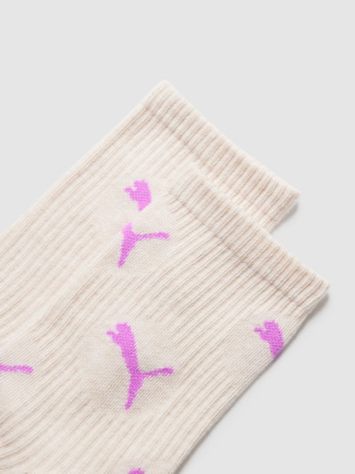 Puma Socken mit Label-Details im 2er-Pack Modell 'CAT LOGO SOCK' Sand 2