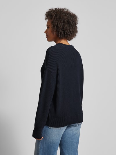 Jake*s Casual Gebreide pullover met raglanmouwen Donkerblauw - 5