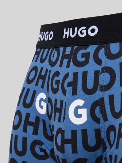 HUGO Trunks mit elastischem Logo-Bund im 3er-Pack Blau 2