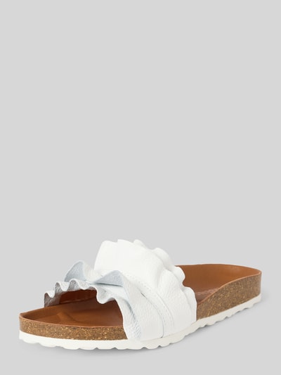 Verbenas Sandalette aus Leder Modell 'ROCIO NUCLEO VOLANTE' Weiss 1
