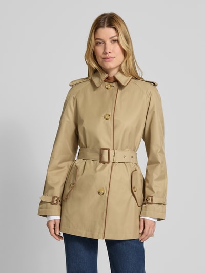 Lauren Ralph Lauren Trencz z pagonami i paskiem Piaskowy 4