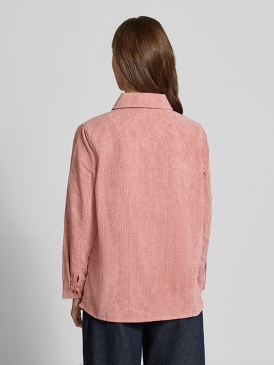 PIECES Relaxed Fit Langarmbluse in Cord-Optik Modell 'EFFI' Rose 5