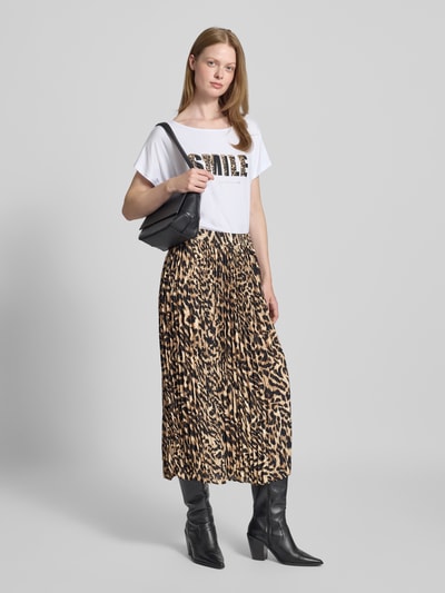 Betty Barclay Midirock mit Plisseefalten und elastischem Bund Black 1