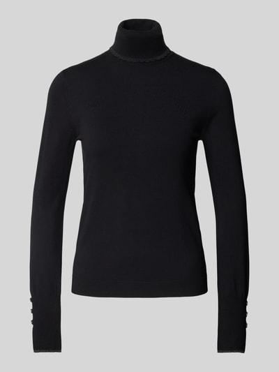 Liu Jo White Pullover mit Rollkragen Black 2