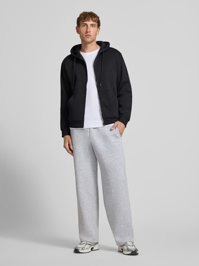 JACK & JONES Regular Fit Sweatjacke aus Baumwoll-Mix Modell 'BRADLEY' Black 1