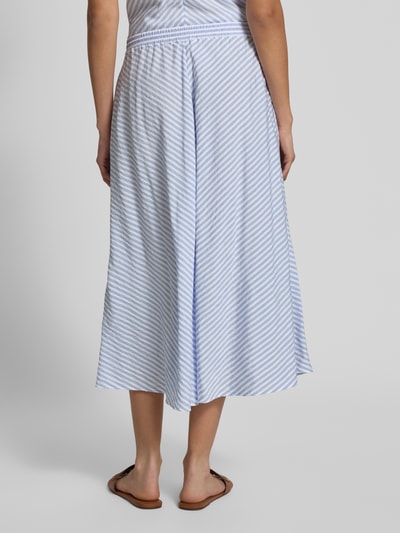 Tommy Hilfiger Spódnica midi o linii A z mieszanki wiskozy Jasnoniebieski 5
