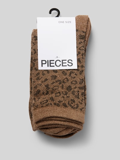 Pieces Socken mit Baumwolle Modell 'SEBBY' Gold 3