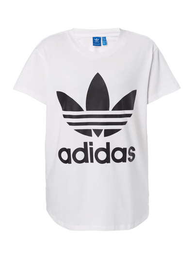 adidas Originals T-shirt typu oversized z nadrukiem z logo Złamany biały 2