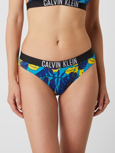 Calvin Klein Underwear Figi bikini ze wzorem na całej powierzchni Granatowy 3