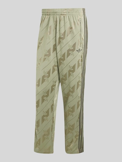 adidas Originals Regular Fit Sweathose mit Allover-Logo-Print Silber 2