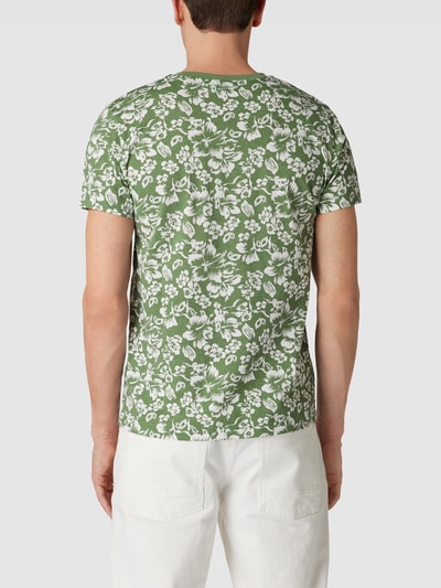 Gant Regular Fit T-Shirt mit Allover-Muster Modell 'FLORAL' Schilf 5