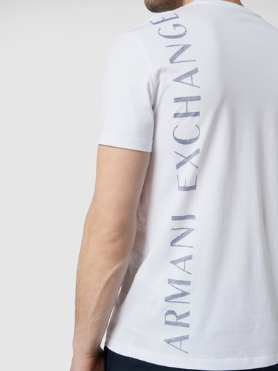 ARMANI EXCHANGE T-Shirt aus Baumwolle Weiss 3