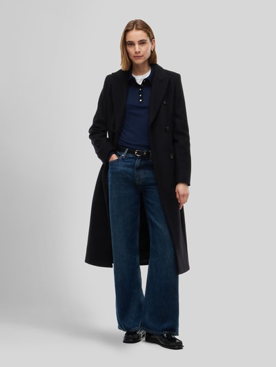Tommy Hilfiger Slim Fit Mantel aus Woll-Mix Black 4