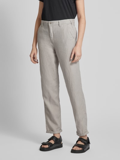 Emporio Armani Stoffen broek met knoop- en ritssluiting Lichtgrijs - 4