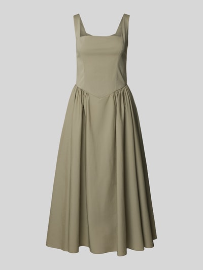 Jake*s Cocktail Cocktailkleid mit Karree-Ausschnitt Khaki 2