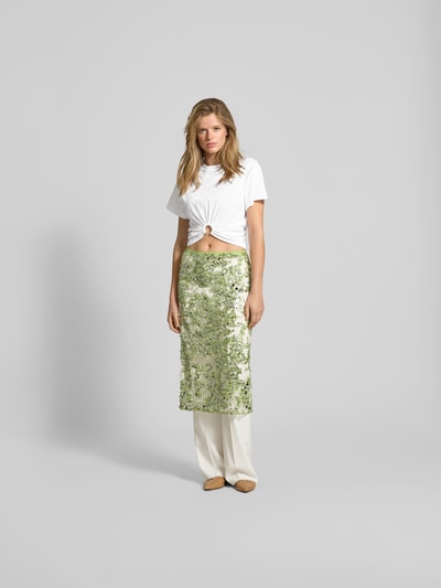 Rabanne T-Shirt mit Raffungen Offwhite 1