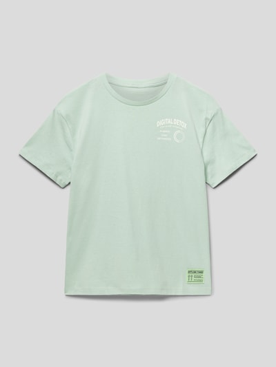 Tom Tailor T-Shirt mit Statement-Print Mint 1