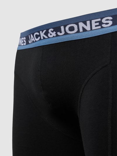 Jack & Jones Plus PLUS SIZE boxershort in een set van 3 stuks met logo in band Zwart - 2