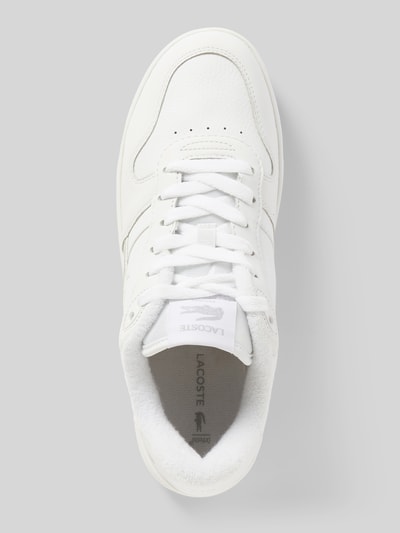 Lacoste Ledersneaker mit Label-Details Weiss 4