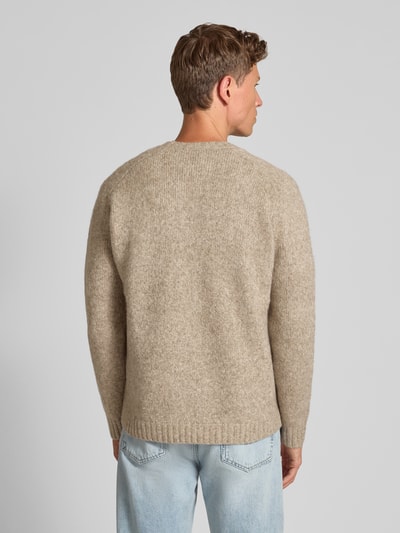 Tiger Of Sweden Gebreide pullover met ribboorden, model 'Adryan' Zand - 5