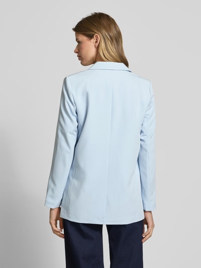 Pieces Loose fit lange blazer met klepzakken, model 'BOZZY' Lichtblauw - 5
