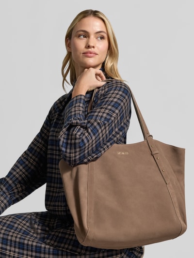 Hey Marly Shopper aus echtem Leder Modell 'Pretty Wonder' Taupe 1