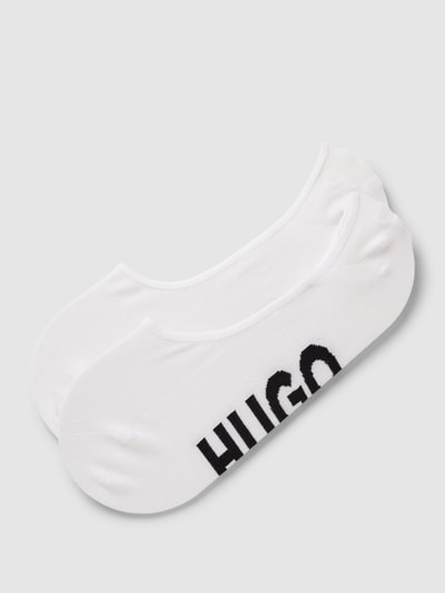 HUGO Füßlinge mit Label-Schriftzug im 2er-Pack Weiss 1