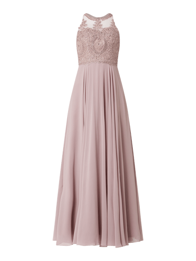 Mascara Abendkleid aus Organza und Chiffon  Mauve 2