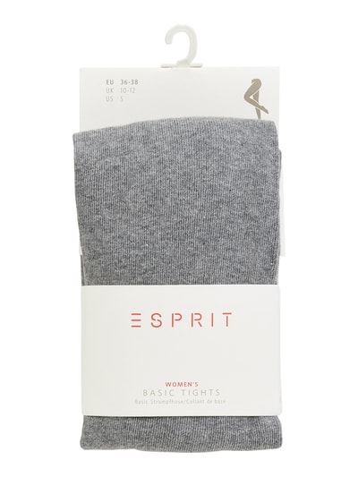 Esprit Panty van katoenmix Middengrijs gemêleerd - 3