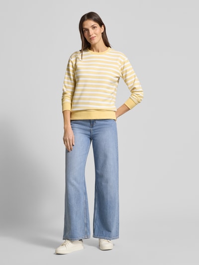 Christian Berg Woman Regular Fit Sweatshirt aus Baumwoll-Mix Hellgelb 1