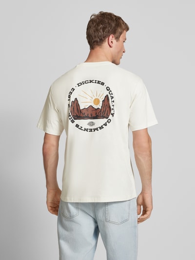Dickies T-shirt met labelprint Offwhite - 5