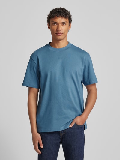 HUGO Relaxed Fit T-Shirt aus reiner Baumwolle Modell 'DAPOLINO' Rauchblau 4