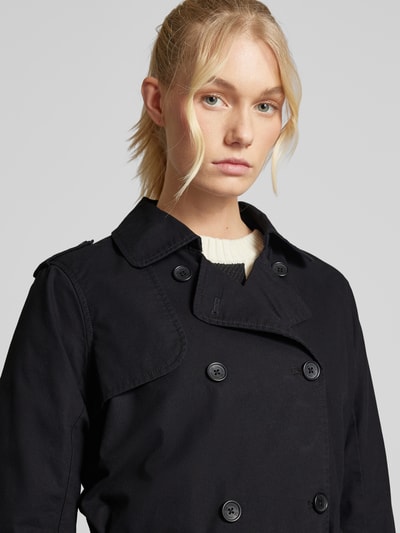 QS Trenchcoat mit Bindegürtel Black 3