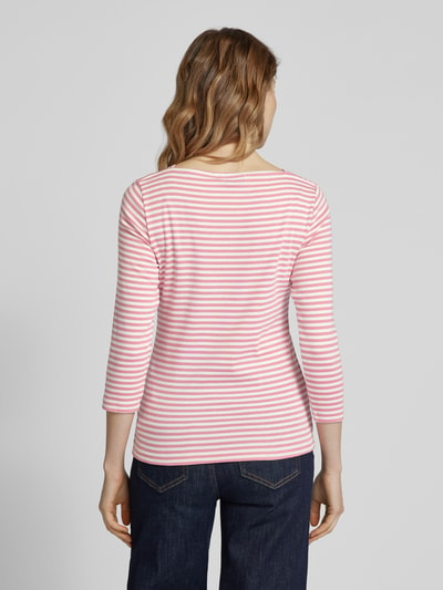 Tom Tailor Shaped Fit 3/4-Shirt mit Bio-Baumwoll-Anteil Pink 5