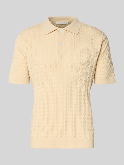 Selected Homme Koszulka polo z czystej bawełny o kroju regular fit model 'MATTIS' Piaskowy 2