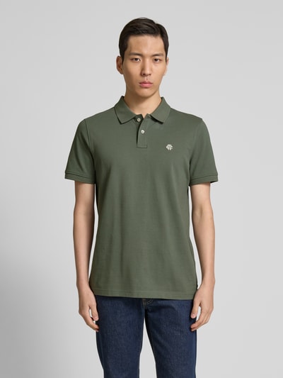 MCNEAL Regular Fit Poloshirt mit Knopfleiste und Label-Stitching Khaki 4