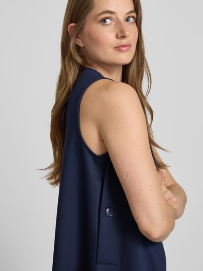 Rich & Royal Mini-jurk van viscosemix met ronde hals Marineblauw - 3