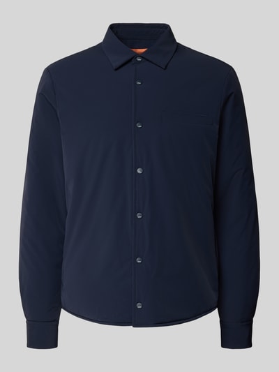 CRUNA Overhemdjack met drukknoopsluiting, model 'Grenoble' Marineblauw - 2