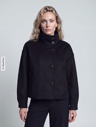 Jake*s Collection Blouson mit hohem Stehkragen Black 4